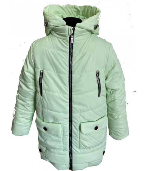 Winter jacket 20004 for a girl in mint color