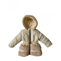 Winter 20017 jacket for a girl in beige color