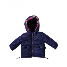 Winter jacket 20040 for a girl of dark blue color