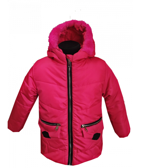 Winter jacket for girls 20103 pink color
