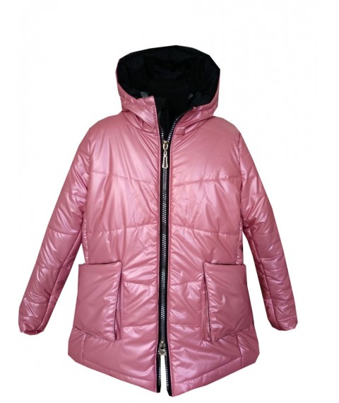 Winter jacket for girls 20127 pink color