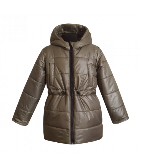 Куртка зимова на дівчинку 20532 коричневого кольору