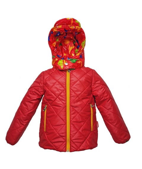 Demi-season jacket 22014 red color