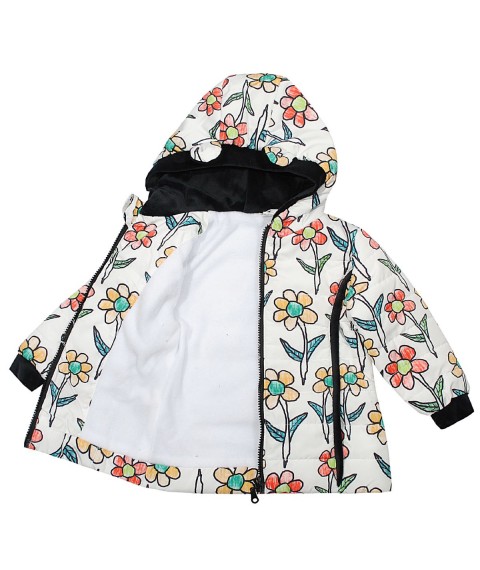Jacket 22108 white with print and ears