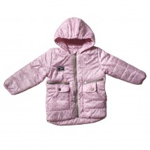 Demi-season jacket for girls 22334 pink