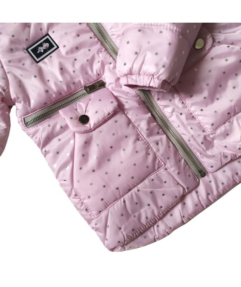 Куртка демісезонна для дівчинки 22334 рожевого кольору