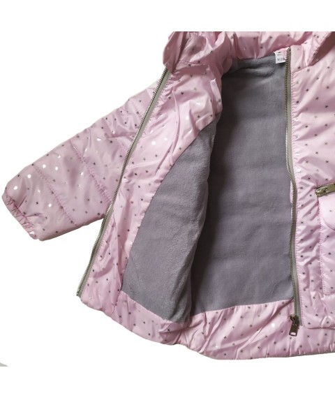 Demi-season jacket for girls 22334 pink