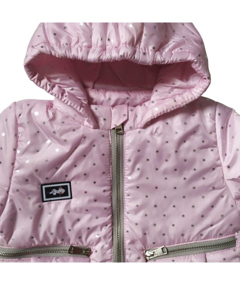 Demi-season jacket for girls 22334 pink