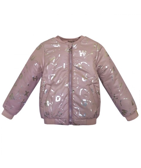Bomber for girls 22443 powder with letters
