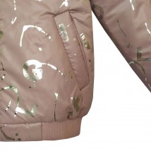 Bomber for girls 22443 powder with letters
