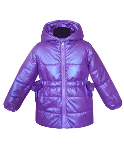 Куртка демісезонна для дівчинки 22516 фіолетова