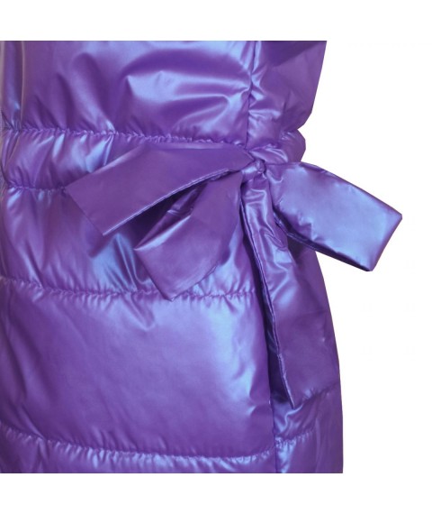 Demi-season jacket for girls 22516 purple