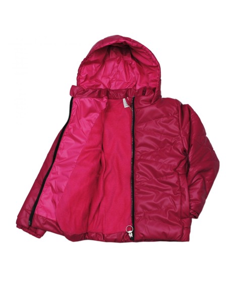 Куртка 22659 темно рожева
