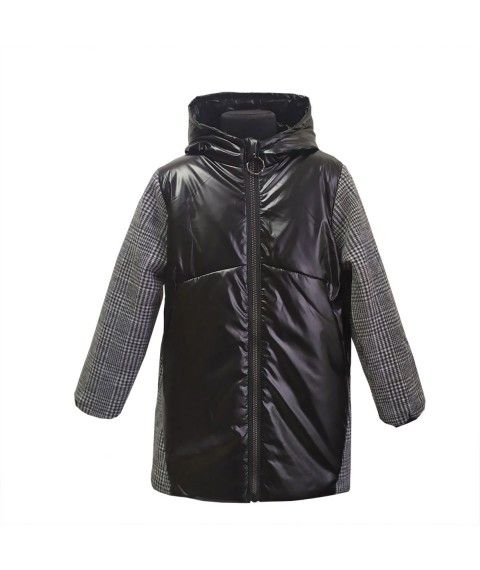 Demi-season jacket for girls 22670 black