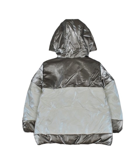 Jacket 22747 gray and white