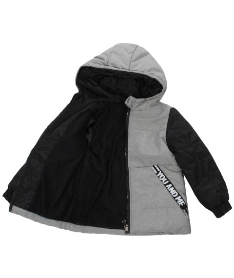 Jacket 22756 gray and black