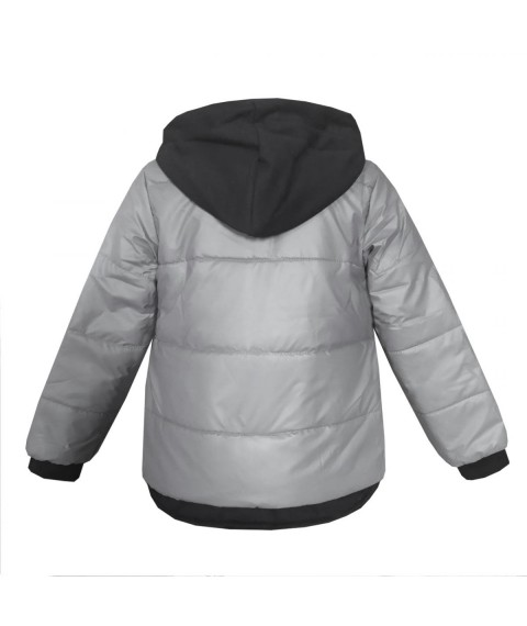 Demi-season jacket for a boy 22775 gray