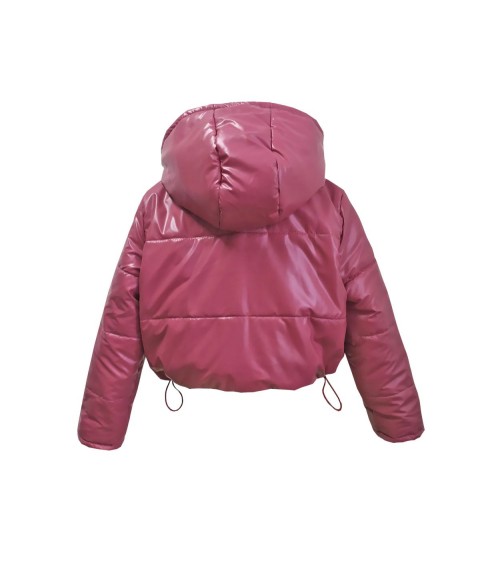 Jacket for girls demi-season 22820 crimson color
