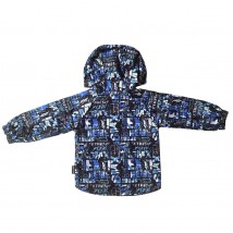 Boy's windbreaker 24129 blue color with print