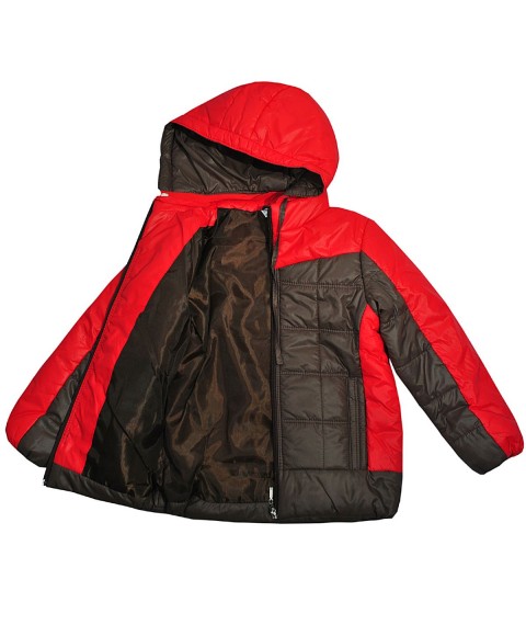 Куртка 2608 червоно-коричнева