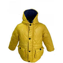 Winter jacket 2774 for a girl in mustard color