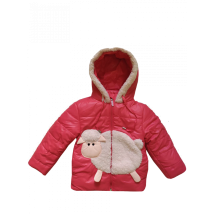 Winter jacket 2829 for a girl in pink color