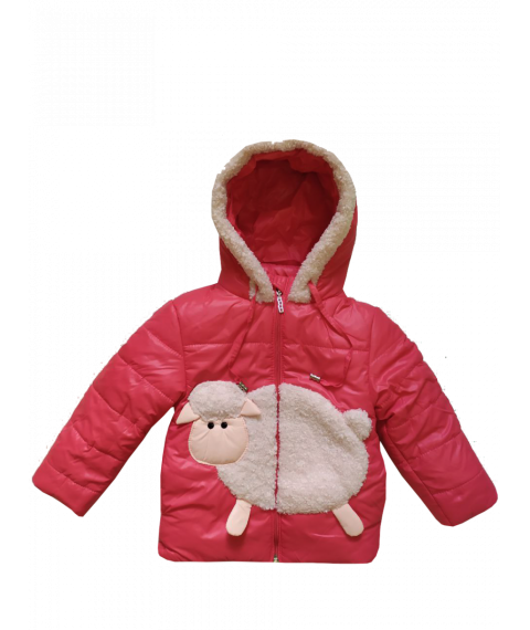 Куртка зимова 2829 для дівчинки рожевого кольору