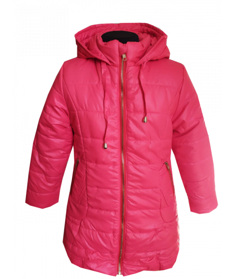 Winter jacket 2835 for a girl in pink color