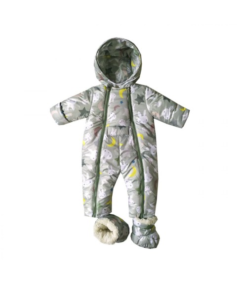 Winter overalls 32109 with print