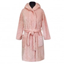 Terry bathrobe for girls 555134 peach