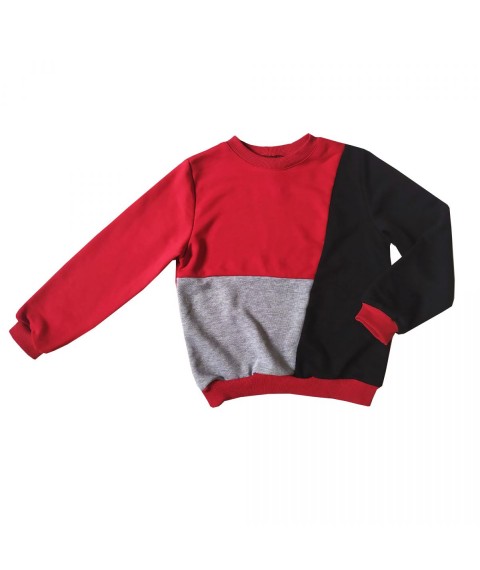 Suit 555295-555296 for a boy black and red