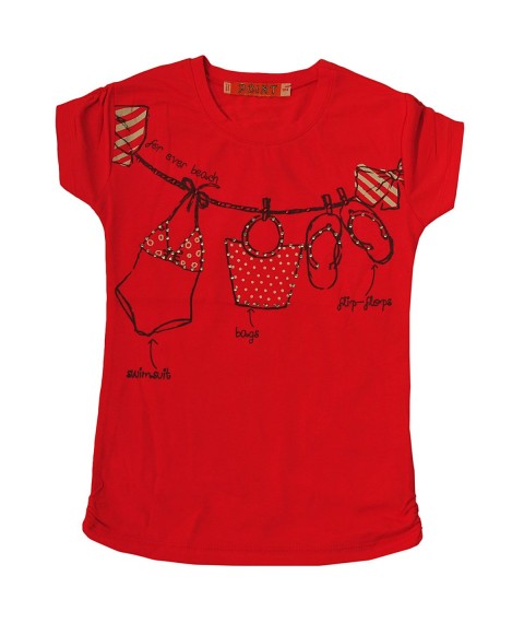 T-shirt for a girl 57203-2 red