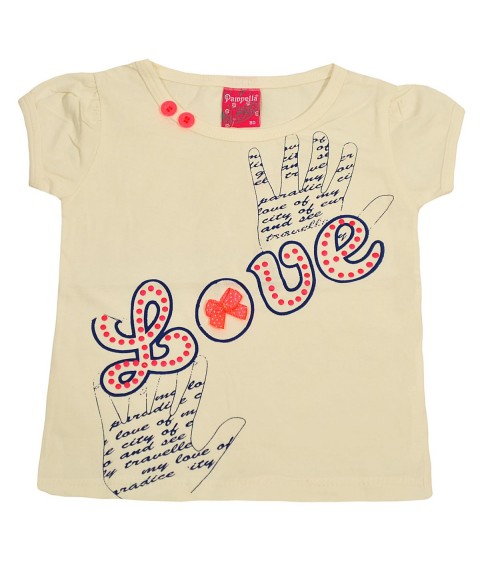 T-shirt for a girl 57208 milk