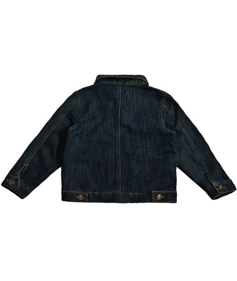 Джинсова куртка 6167 темно-синя