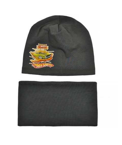 Boy's Collar Hat Ovadayko 847 dark gray