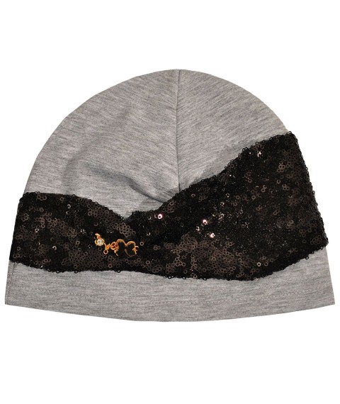Hat for a girl Odahayko 852 gray