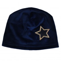 A girl's hat Odahayko 857 blue