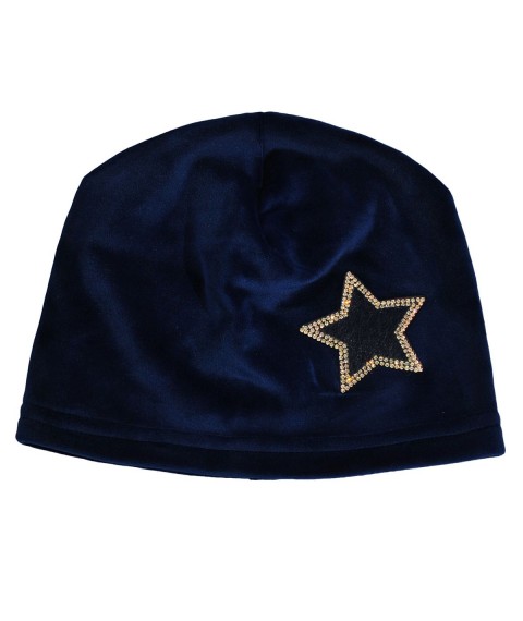 A girl's hat Odahayko 857 blue