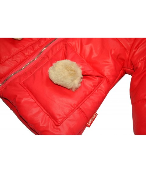 Куртка 20106 червона