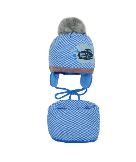 Hat Collar winter 80348 blue