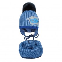 Hat Collar winter 80348 dark blue