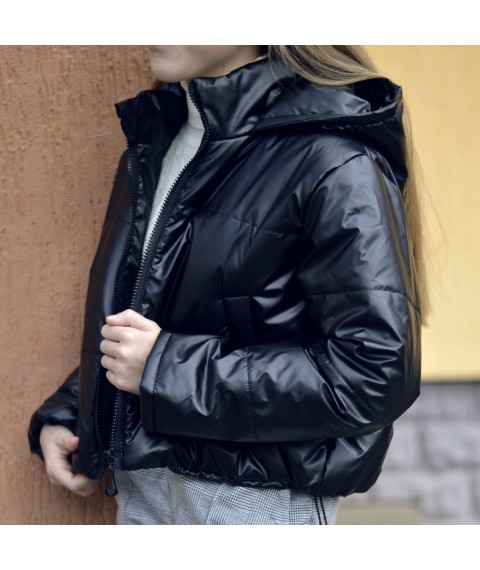 Куртка для дівчинки демісезонна 22820 чорного кольору