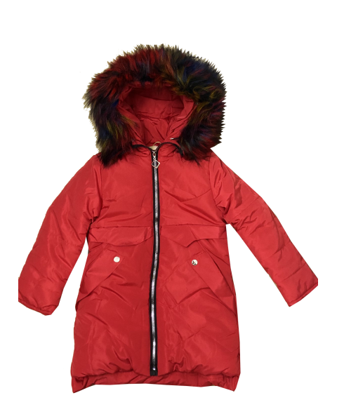 Куртка зимова 20318 червоного кольору
