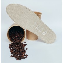 Конопляні еко устілки для взуття з ароматом кави