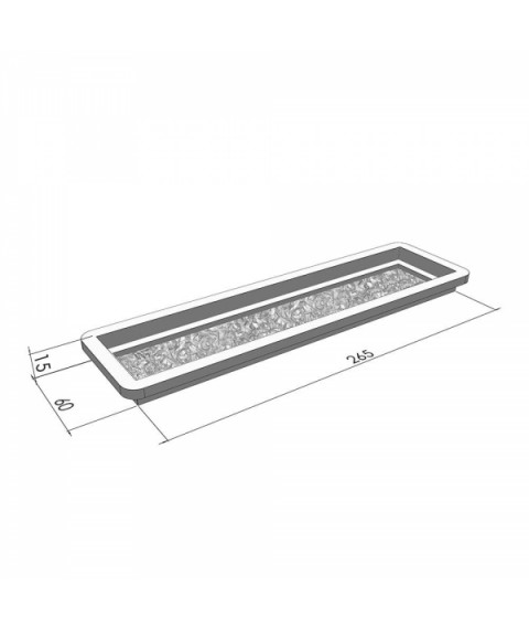 Formen f?r Fassadenfliesen Veresk-2007 Fassadenstein 265x60x15 mm