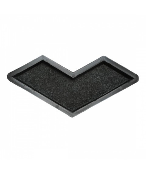 Form for paving slabs Veresk-2007 Boomerang shagreen 355x155x45 mm