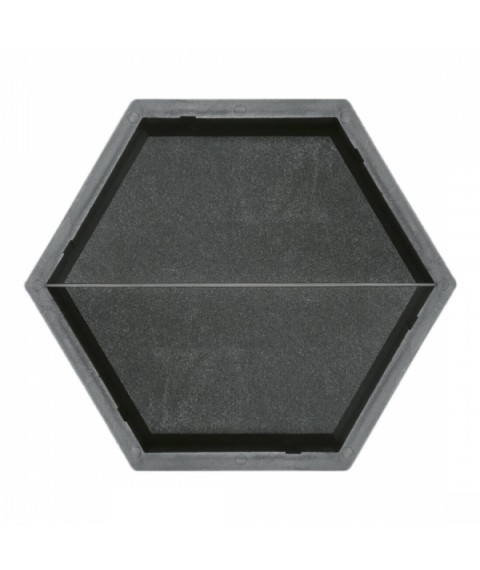 Moulds for paving slabs Veresk-2007 Hexagon Transverse Half 205×178×45 mm