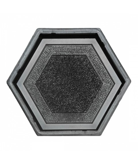 Moulds for paving slabs Veresk-2007 Hexagon Pattern 205×178×45 mm