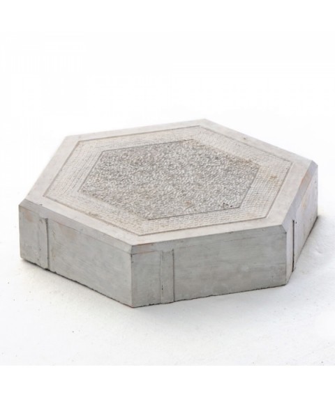 Moulds for paving slabs Veresk-2007 Hexagon Pattern 205×178×45 mm