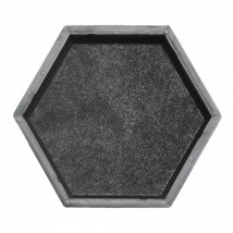 Formen f?r Pflasterplatten Heather-2007 Hexagon shagreen 200x200x45 mm